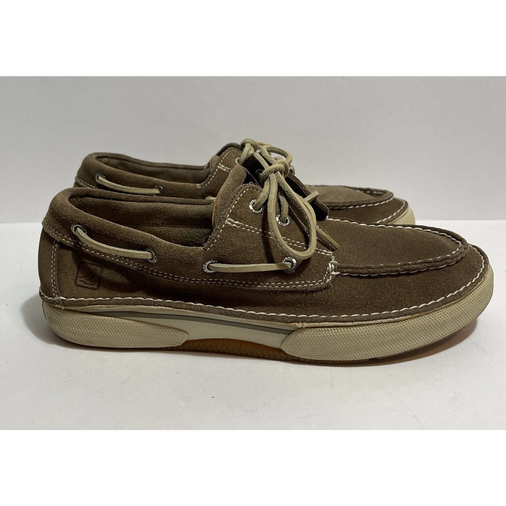 SPERRY Top Sider Men’s 9.5 Largo 3 Eyelet Suede Boat Shoes Ran95